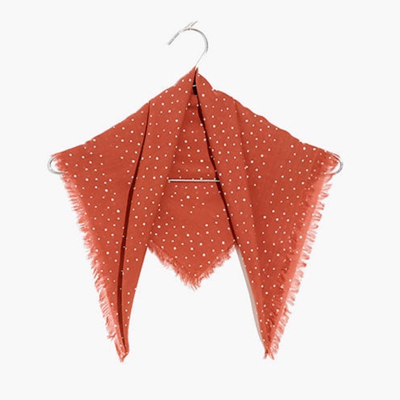Madewell Fringe Bandana Weathered Brick - Picture 1 of 5